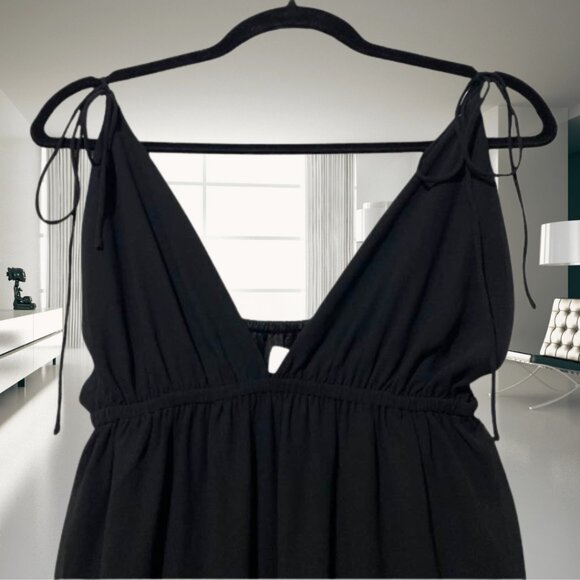 NWT Superdown Revolve Natasha High Slit Maxi Dress Small Tie Strap Evening Gown - Picture 7 of 12